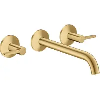 Axor hansgrohe One robinetterie de baignoire 3 trous encastrée pour montage mural avec poignées manettes, 48431250, 48431250