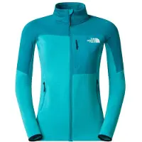 The North Face - Pile con zip in Polartec Power Grid - W Polartec Powergrid Stormgap Jacket Galactic Blue Deep Teal per Donne in Pelle - Taglia M