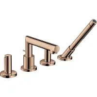 Hansgrohe AXOR AXOR Uno 4 trous pour jante de baignoire, Zerogriff, saillie 152mm, 45444300, 45444300