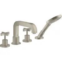 Hansgrohe AXOR Citterio 4 trous pour bordure de carrelage avec poignées transversales, 39453820, 39453820