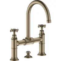 Hansgrohe AXOR Montreux mitigeur lavabo 2 poignées 220, vidage escamotable, 16510820, 16510820