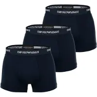 Emporio Armani per uomo. EM000259_AF14132 Set di 3 boxer blu navy (M), Nero, Homewear, Sintetico