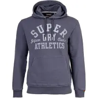 Superdry per uomo. M2014091A Felpa blu Athletic Ess (M), Casual, Poliestere