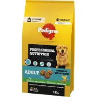 Pedigree Professional Nutrition, alimento secco per cani adulti, con pollo e verdure, adatto a razze di taglia media e grande - 12 kg