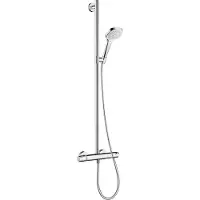Hansgrohe Croma Select E SemiPipe Multi avec thermostat, blanc/chrome, 27248400, 27248400