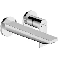 Hansgrohe Rebris E Mitigeur monocommandé pour lavabo encastré pour montage mural avec bec 20 cm, saillie 200 mm, 72568000, 72568000