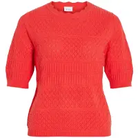 Vila Vimilos Maniche Corte Top A Maglia