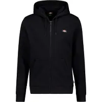 Dickies - Felpa con cappuccio e cerniera - Oakport Zip Hoodie Black per Uomo in Cotone - Taglia L - Nero