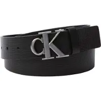 Calvin Klein Ck Buckle 40mm Fixed Belt Black/antique Silver Taglia: 90 | Cinture Outlet | Uomo | Grigio