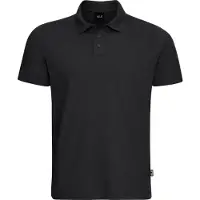 Jack Wolfskin Travel Polo Maglia polo Uomo (S, nero)