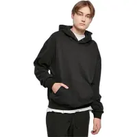 Urban Classics Snap Hoody Black Taglia: XXL | Felpe con cappuccio Outlet | Uomo | Nero