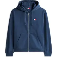 Tommy Hilfiger 90s Badge Zip-thru Hoodie Dark Night Navy Taglia: M | Felpe con cappuccio Outlet | Uomo | Nero