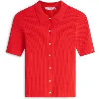 Tommy Hilfiger Rayon Rib Slim Polo Fireworks Taglia: XS | Magliette intime Outlet | Donna