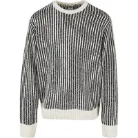Urban Classics Oversized Two Tone Sweater Whitesand/black Taglia: L | Maglioni a maglia Outlet | Uomo | Bianco