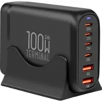Obal:Me Caricabatterie Da Parete Usb-a E Usb-c Gan 4c2a 100w