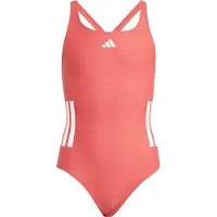 Adidas Kid's 3 Stripes Bold Swimsuit Costume intero Bambini (170, rosso)