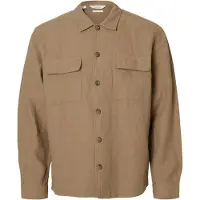 Selected Camicia Over Uomini Marrone XL