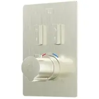 Steinberg Série 390 Set de montage final, pour thermostat encastré 1/2, slidetronic, pour 2 consommateurs, 39049233BN, 39049233BN