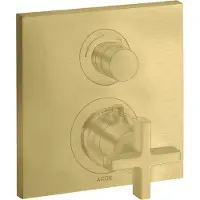Axor hansgrohe Citterio thermostat encastré avec vanne d'arrêt/changeur, poignées transversales, 2 consommateurs, 39725950, 39725950