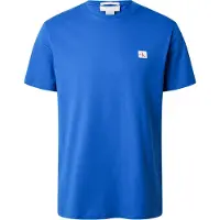 Calvin Klein Ss Badge 30s Jersey Tee Classic Blue Taglia: XL | Magliette basic Outlet | Uomo | Blu
