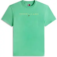 Tommy Hilfiger Tjm Regular Linear Logo Bahama Green Taglia: XS | Magliette basic Outlet | Uomo | Verde