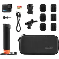 Gopro - Videocamera da cruscotto con accessori, inclusa scheda SD - HERO Specialty Bundle in Pelle - Nero