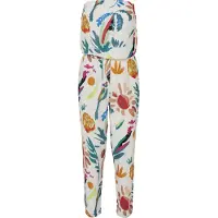 Urban Classics Tuta jumpsuit petrolio / arancione / rosso / bianco