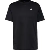 Asics per uomo. 2011D221 T-shirt nera a maniche corte Core (L), Nero, Sportivo, Sintetico, Multisport, Manica corta, Sostenibile
