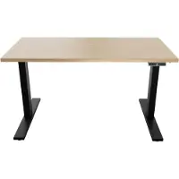 Bisley Scrivania E-WonderTech - Struttura: nera, dimensioni: 140 x 80 cm, finitura: rovere Kendal naturale