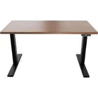 Bisley Scrivania E-WonderTech - Struttura: nera, dimensioni: 140 x 80 cm, finitura: noce Lincoln