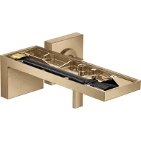 Hansgrohe AXOR MyEdition Mitigeur monocommande de lavabo encastré pour montage mural, bec 221 mm, sans plaque, 47062140, 47062140