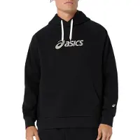 Asics per uomo. 2031F327 Felpa Logo Fleece nero (M), Casual, Sportivo, Cotone