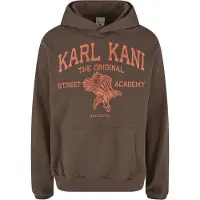 Karl kani Felpa 'Street Academy' marrone scuro / arancione