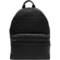 Giorgio Armani per uomo. XM000237AF12133UC001 Zaino rotondo nero (OSFA), Casual, Poliestere