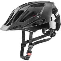 Uvex Quatro CC Casco per bici (56-61 cm, grigio/nero)