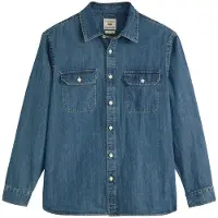 Levi's per uomo. 19573-0269 Camicia Jackson Worker, blu scuro (M), Casual, Cotone, Manica lunga