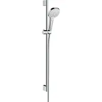 Hansgrohe Croma Select E Ensemble de douche Multi avec barre de douche 90 cm, blanc/chrome, 26590400, 26590400