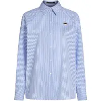 Karl Lagerfeld Ikon Stripe Blouse White And Blue Stripes Taglia: 38 | Maglie a manica lunga Outlet | Donna | Bianco