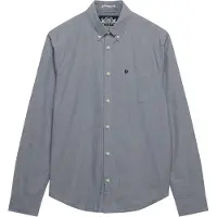 Superdry per uomo. M4011107A Camicia Preppy Poplin blu navy (3XL), Casual, Cotone, Manica lunga