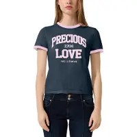 QS Maglietta navy / rosa