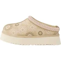 Ugg per donna. 1178193 Zoccoli in pelle marrone chiaro Tazz Sun Stitch (38), 3 a 5cm, Nessuno, Casual