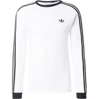 Adidas Originals Maglietta '3-STRIPES LONGSLEEVE' nero / bianco