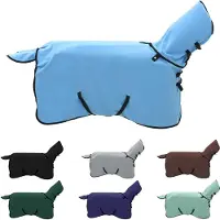 vidaXL Coperta per cavalli, modello "Aqua" intera, 105 cm, in poliestere e pile