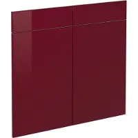 Vicco Frontale cucina R-Line Rosso lucido 79.2 x 70.8 cm frontale del mobile per mobile base con cassetti, Model 41234