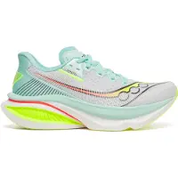 Saucony - Scarpe Running - Endorphin Azura White/Splash per Donne - Taglia 38.5 - Blu