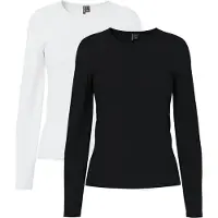 Pieces Top A Maniche Lunghe | Nero | L