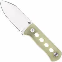 QSP Knife Canary QS141-K1 Stonewashed 14C28N Glow In The Dark, coltello da collo