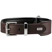 Hunter Collar Basic Collari per cani (Halsumfang 36-43 cm, brown/nero)