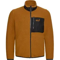 Jack Wolfskin Kid's Lite Curl Fullzip Giacca in pile Bambini (164, marrone)