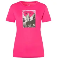 Super.natural Women's Summer Gondola Tee Maglia merino Donna (M, rosa/ various)